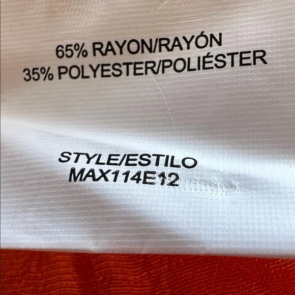 Figueroae & Flower a beautiful color Orange Floral embroidery Button Down Shirt - Picture 9 of 9